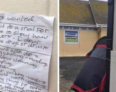 社群網站再發威《上傳一張紙條照》幫遊民找到了工作