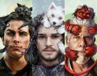 如果《電影角色養寵物》這些寵物根本就是他們的分身阿~