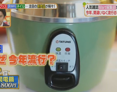 《日本2019年流行預測》大同電鍋奪下第2名 日本主婦會愛上蒸煮神器嗎？