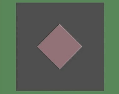 方塊在移動《錯覺圖》只要用一點閃光 看起來就像前前後後左左右右