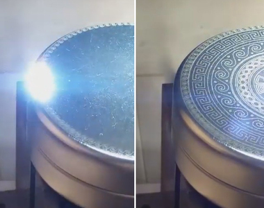 Amazing《雷射雕刻》這就是用科技的力量畫出魔法陣的感覺嗎