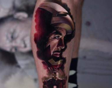 超絕紋身技術《彷彿就像是照片的刺青》鋼鐵人像到讓我以為那個頭盔會自己蓋下來