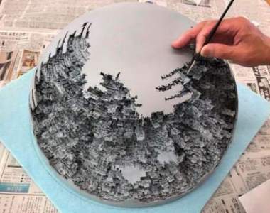 宅神人打造《星際大戰死星》素材就是這顆50公分的地球儀~超神(ﾟωﾟ;)