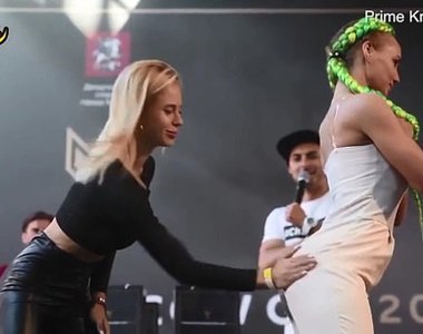 《俄羅斯打屁屁大賽》回應甩巴掌大賽 女生用打屁屁代替(๑´ㅂ`๑)