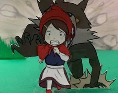 這不是七龍珠《小紅帽立體劇場》從來沒看過這麼動感的繪本XD