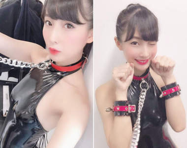 川崎綾《尻拓》鎖鏈皮衣說不出的性感工口造型(･ﾟρﾟ)