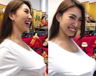 女兒節特輯《在T恤上做出激凸效果》菱餅放在歐派上那尖錐感也太強烈了吧(汗)