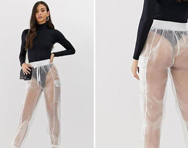 這穿了等於沒穿吧...《透明紗褲》穿這件出門要想的是要穿什麼內褲好（思考）