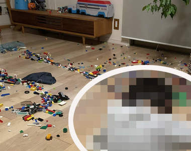 《兒子亂丟玩具被罵的反應》媽媽怒要兒子收拾，兒子超天才行動笑翻滑過推民ww