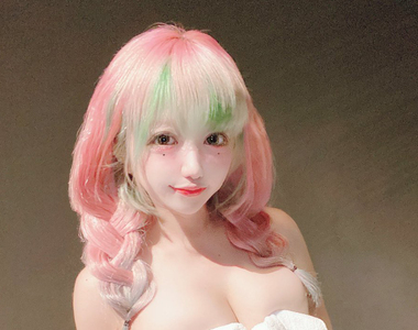 鬼滅之刃神還原《戀柱全裸泡湯cos》超棒身材❤看到精神都來惹