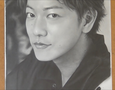 人體印表機《素描大師古谷振一》畫功精細度已達照片的等級