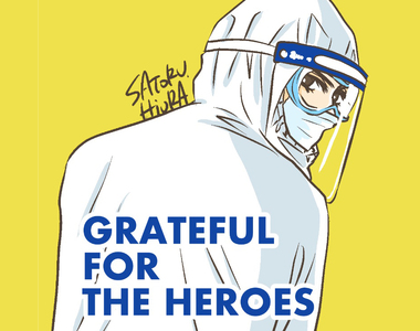 《#感謝醫護英雄→炎上》漫畫家秀樂沙鷺發起讚美醫護活動 引來反效果遭批自HIGH騙感動