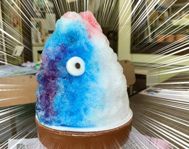 外觀超強烈《鰹魚頭剉冰》因為小3男生的陶藝作品而誕生出的隱藏版剉冰ww