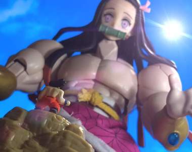 惡搞鬼滅之刃《肌肉版禰豆子》有這樣的妹妹那變成哥哥需要保護了吧