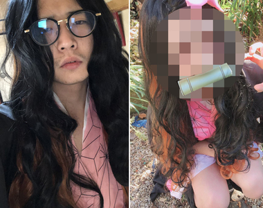 《女裝男子挑戰禰豆子cosplay》醒醒吧!你沒有妹妹有的是一個弟弟XD