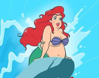 肉感美滿溢《大尺碼迪士尼公主》藝術家呈現體態不同的另一種美