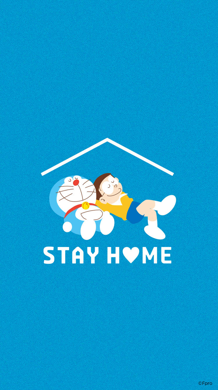 免費防疫桌布下載《哆啦A夢》兩種風格+六種版本的「Stay Home」張張都可愛 | 宅宅新聞