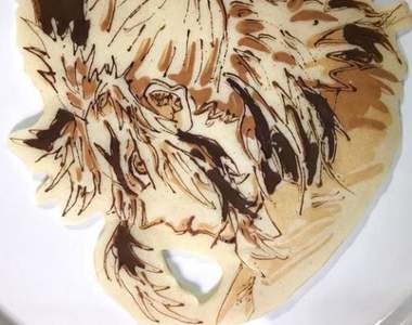 拉花鬆餅藝術家《稻垣圭介》要怎麼讓小朋友一看就喜歡，那就做動漫鬆餅就對了