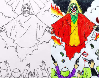 創意爆棚《惡搞風繪本改編畫家》原本可愛的畫面都被弄成很母湯