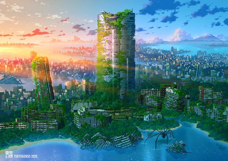 圖片8 廢墟化的東京《東京幻想》如果疫情繼續爆發,或許這就是人類消失後的未來... | 宅宅新聞