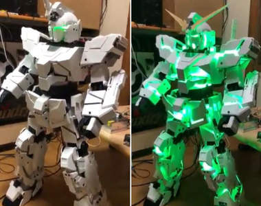 網友製作能自動變形的《獨角獸鋼彈》切換模式還能搭配各種RGB炫光~帥爆