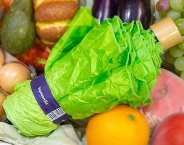 天然的尚好《萵苣晴雨兩用短折傘》外出請盡量避免吃沙拉或有火鍋的地方(誤)