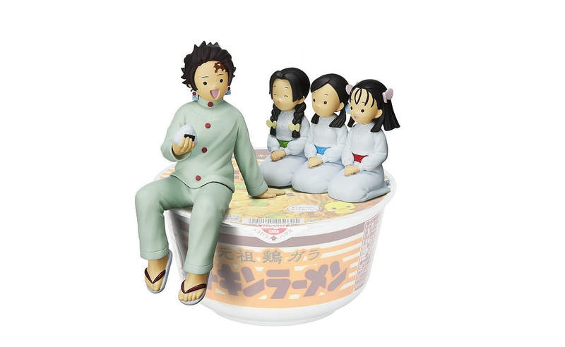 泡麵蓋模型 鬼滅之刃 日清泡麵 炭治郎 禰豆子 伊之助 善逸四款超cute登場