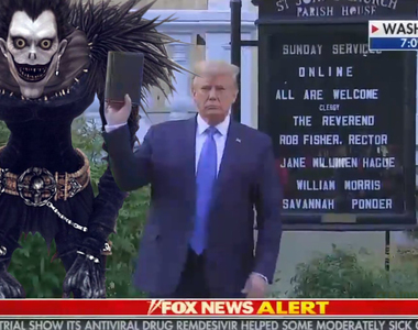 《川普拿到死亡筆記本》4個月前的短篇漫畫預言成真？新一代惡搞素材誕生了