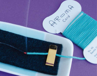 真的是「線」在燒《棉線線香》日本新推紙卡手縫線造型的線香