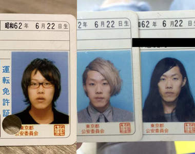 《駕照照片七變化》容易受交往對象影響的結果,證件照一字排開有如不同人ww