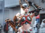 魔物獵人世界《雷狼龍最正女獵人》妹子cosplay好想跟她一起去狩獵 魔物獵人世界《雷狼龍最正女獵人》妹子cosplay好想跟她一起去狩獵