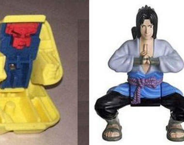 時代眼淚《麥當勞的過去與現在》以前有可以變形的玩具，現在的話則是邪神佐助嗎XD