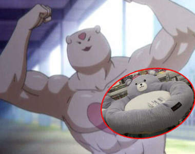 肌肉動物商品化《二頭肌熊抱軟墊》覺得軟是錯覺，這個墊子其實硬梆梆XD