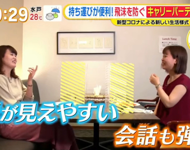 《隔絕飛沫的攜帶式隔板》拿下口罩也不怕傳染 自備防疫神器盡情邊吃飯邊聊天