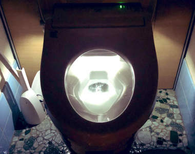 爆笑漫畫《我的股間會發光》老家廁所重新裝潢結果多了意想不到的功能wwww