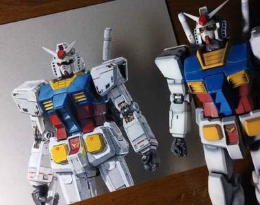 《鋼彈繪畫創作》義大利3D立體畫家的超棒作品