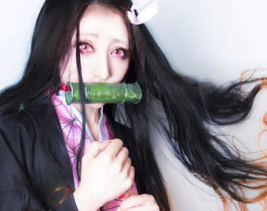 熊田曜子cos《鬼滅之刃禰豆子》讓網友大感驚豔的超高完成度