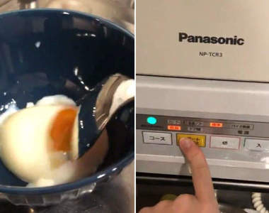 《用洗碗機就能做溫泉蛋》機器大一點還可以一次弄10顆！？