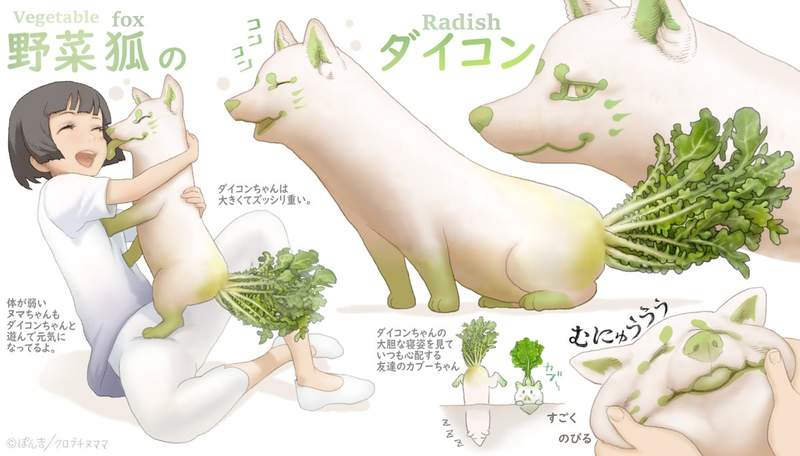 繪師創作超可愛的《動物野菜》挑食的人也會被牠們征服吧XD | 宅宅新聞