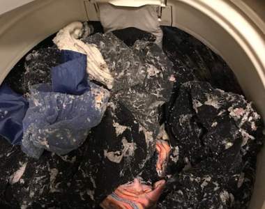 《洗衣服洗到衛生紙》推民實驗輕鬆清除紙屑的小技巧，超神結果瘋傳推特...