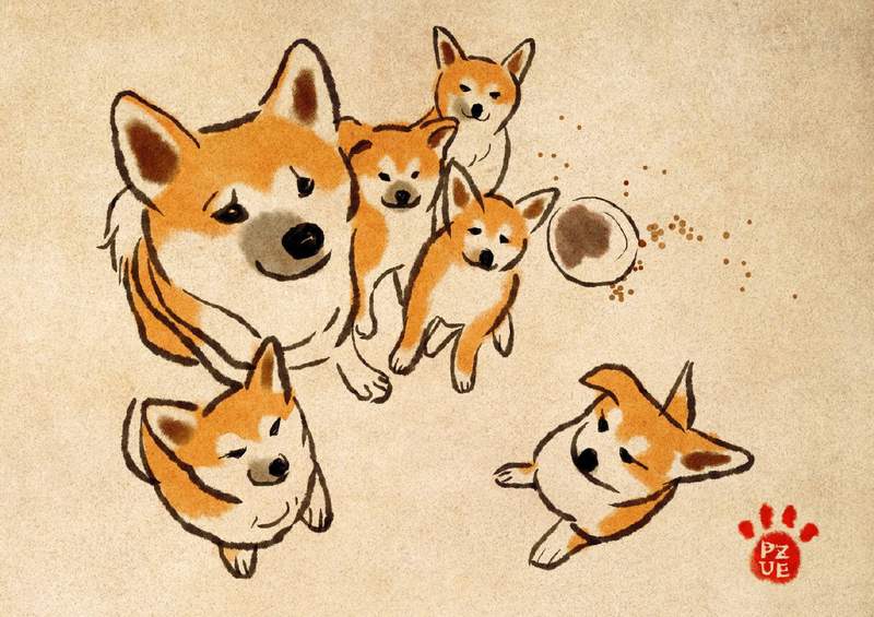 圖片7 《哀怨望著媽媽出門散步的幼犬》超萌秋田犬一家引發推特瘋傳 | 宅宅新聞