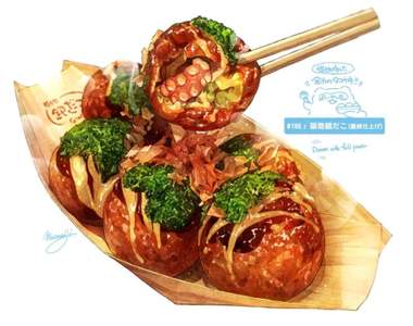 用畫筆重現美味《美食系繪師筆下的各種美食》鹹的甜的各種滿足啊(口水)