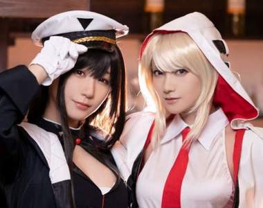 夢幻共演《桃月梨子+伊織萌》荒野行動×東京喰種合作活動一起拍寫真