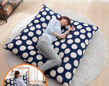 日本製造《可以當床睡的超大坐墊》130公分巨型尺寸上去就不想下來惹