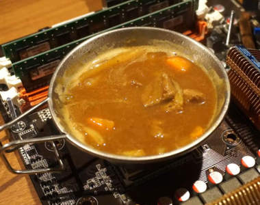 【有片】變態食事風景《用CPU煮咖哩飯》一天三餐用電腦料理不是夢XD