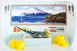 《小鳥專用澡堂》完全再現日本錢湯的迷你澡堂　只為了愛玩水的小鳥們