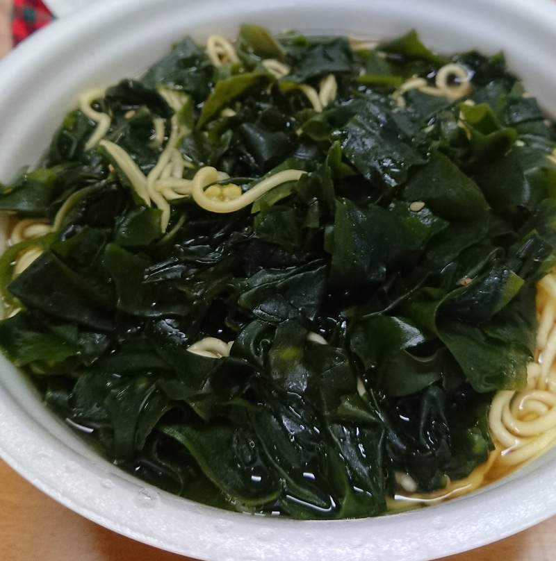 圖片4 像假的真商品《沒有麵的海帶芽泡麵》熱量降到最低的無麵版本,推民打開驚到笑出來ww | 宅宅新聞