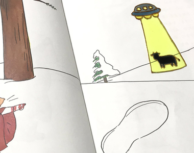 《亂入故事的飛碟書籤》無論原本故事內容,都可能演變成外星人綁架事件ww