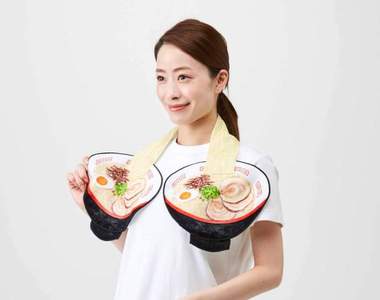 日雜貨品牌推出《開胃拉麵毛巾》這材質當然是百分之一百~純棉XD