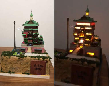 網友打造《神隱少女油屋模型》耗時一年完成的驚人作品